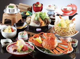 【鳥取県】三朝温泉カニグルメと円形劇場くらよしフィギュアミュージアム イメージ