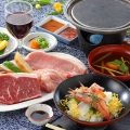 【おかやま旅応援割企画】美作３種ステーキ御膳と３色メロン食べ放題 イメージ