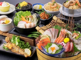 【鳥取県】砂の美術館と鳥取和牛しゃぶしゃぶと桶盛刺身御膳 イメージ